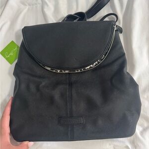 NWT Vera Bradley saffiano zip flap backpack